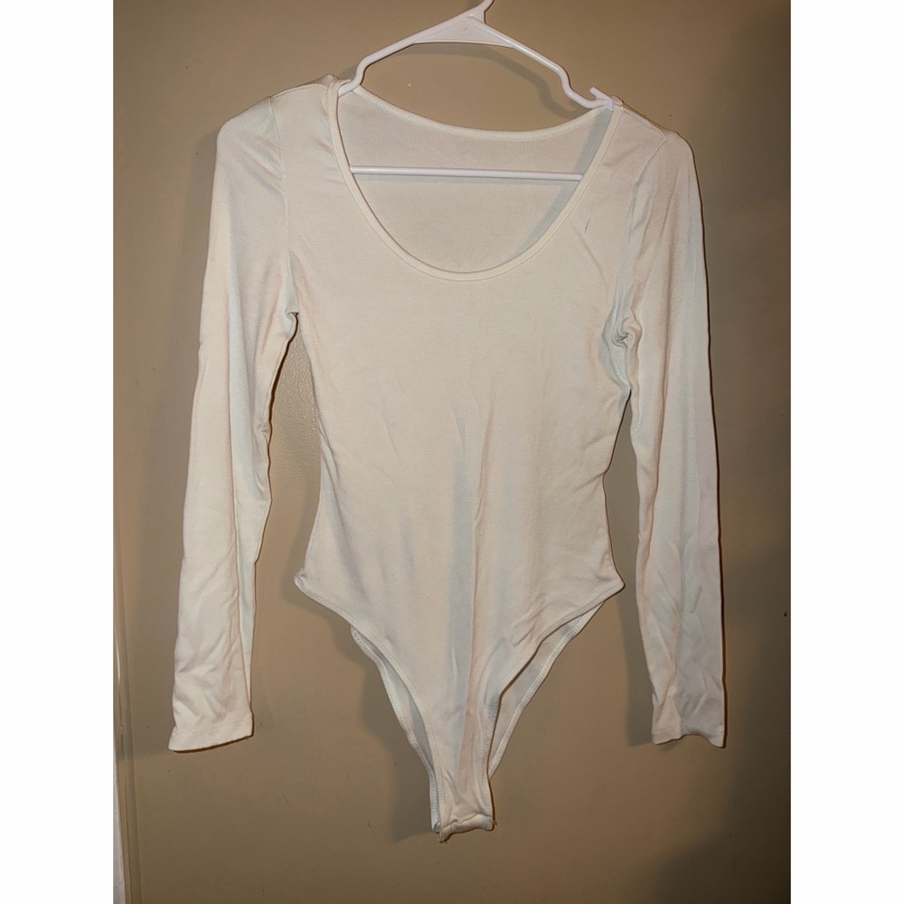 White Long Sleeve Bodysuit